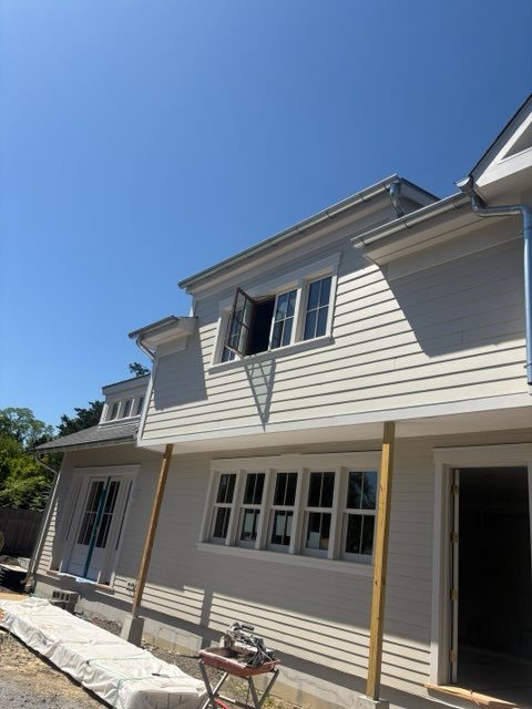 New siding and gutters install